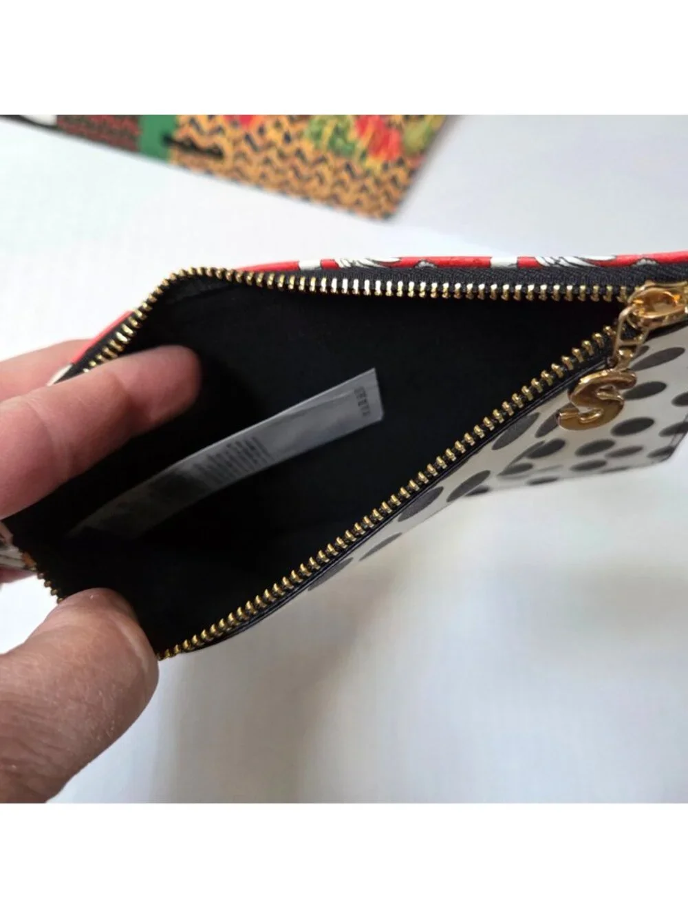 Desigual Wristlet Lola Patch with Removable Insert Pouch Colorful Dots Floral